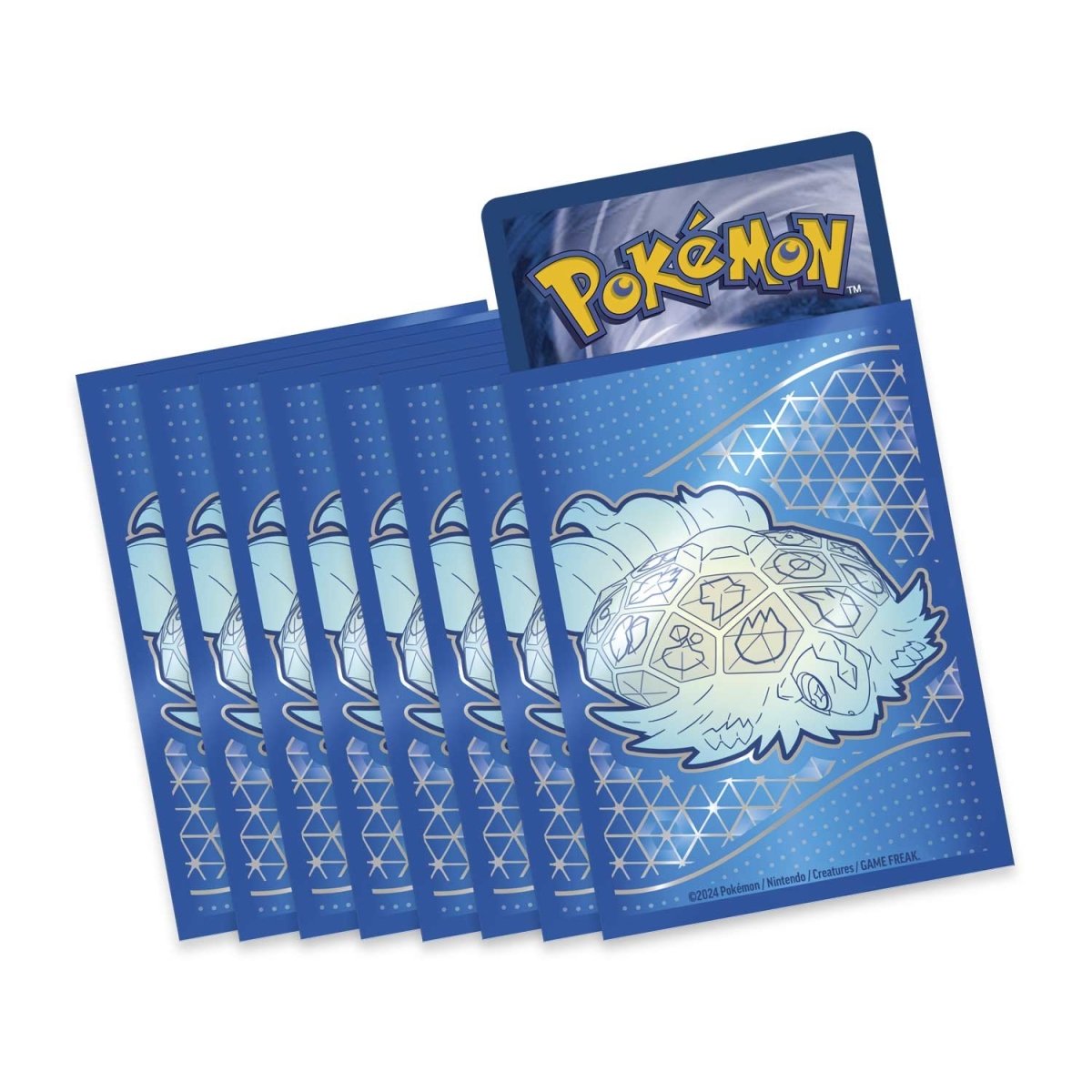 Set of Pokémon trading card packs with a blue design and 'Pokémon' branding.