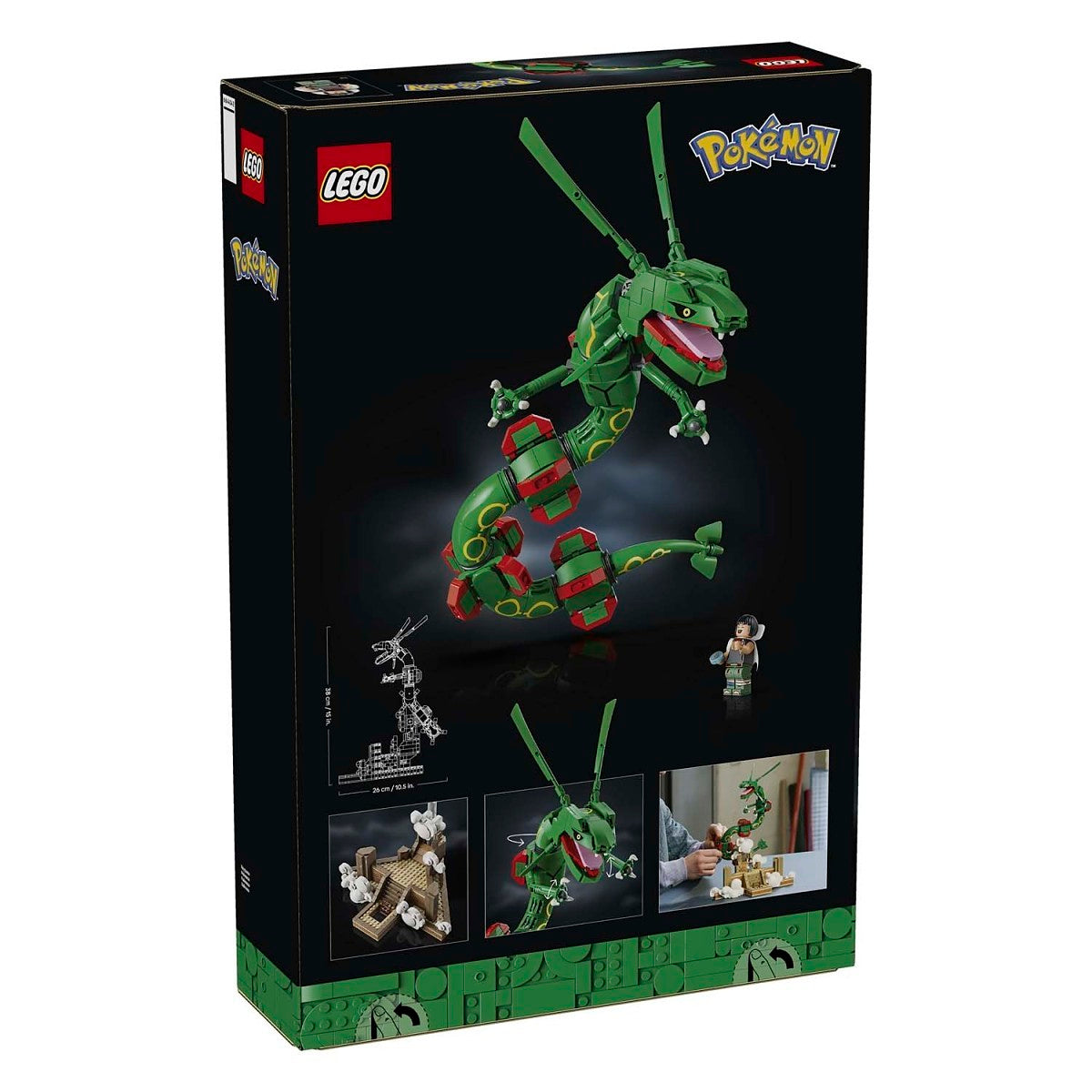 LEGO Pokémon Revenank box on a plain white background, showing the front packaging with a large green Revenank figure, LEGO logo, and Pokémon branding.