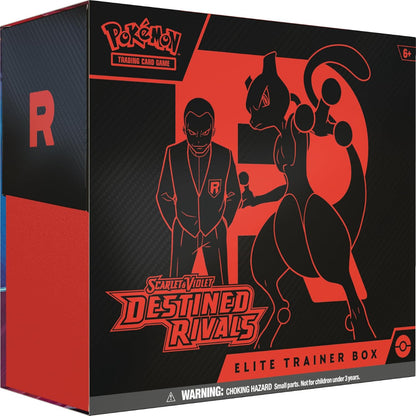 Pokémon Trading Card Game Elite Trainer Box packaging with red and black design