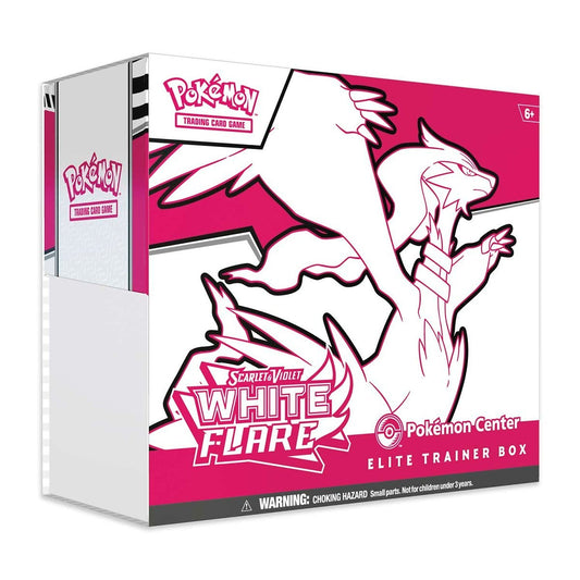 Pokémon Elite Trainer Box with White Flare design on a white background