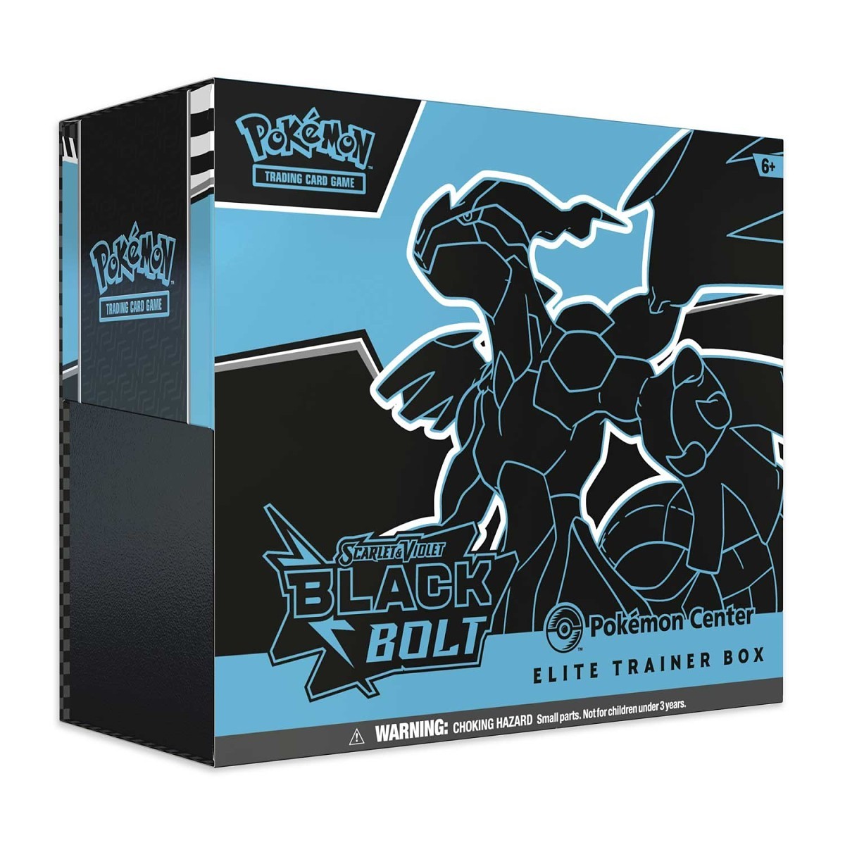 Pokémon Elite Trainer Box with Black Bolt design on a white background