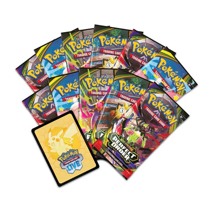 Collection of various Pokémon trading card packs on a white background