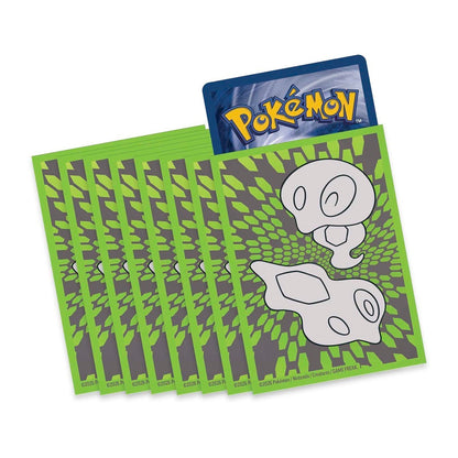 Pokémon trading card with green and gray pattern on a white background