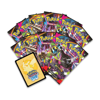 Collection of Pokémon trading card packs on a white background