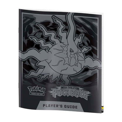 Pokémon Mega Evolution Pitch Black Player's Guide with dragon design on black background