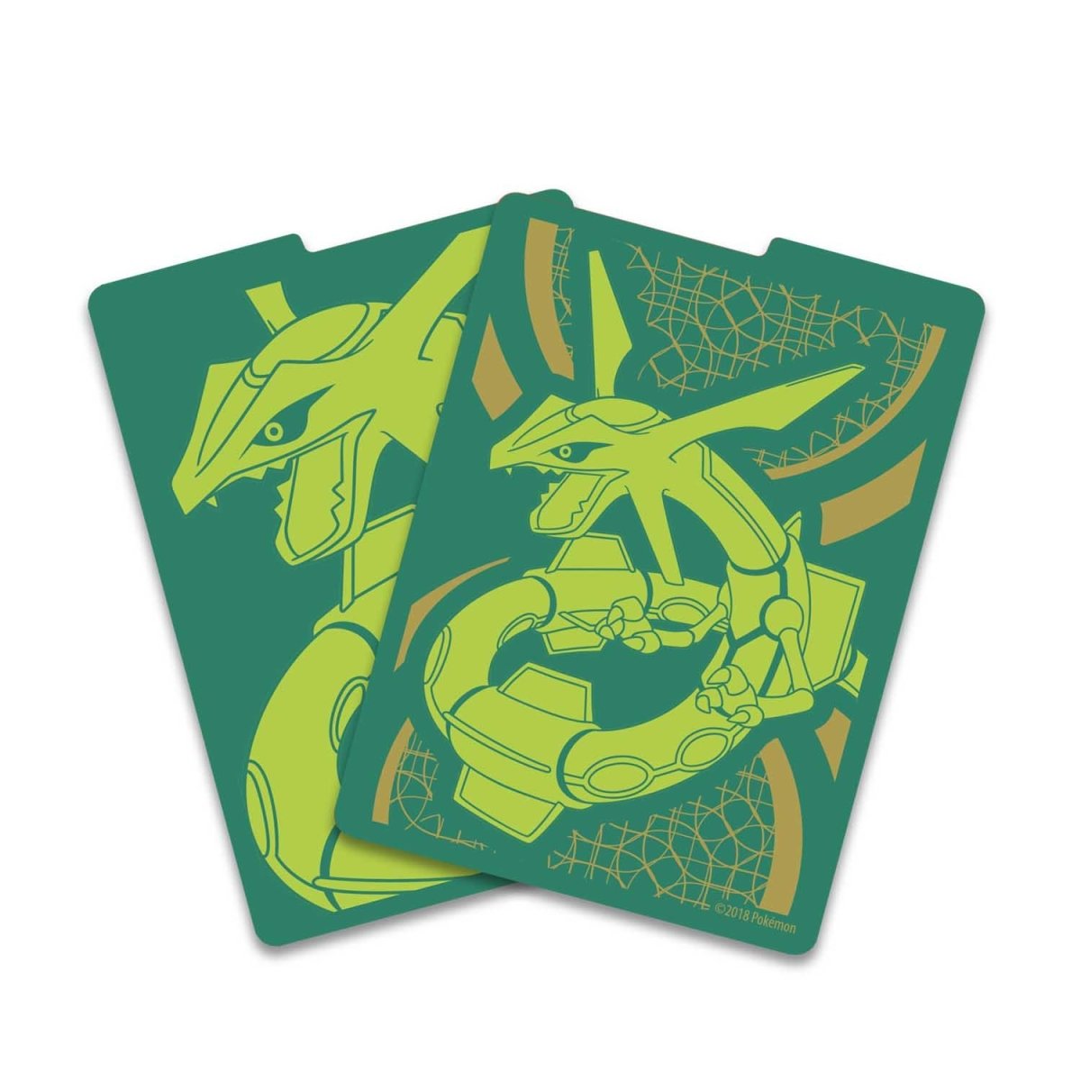 Two green cards with dinosaur illustrations on a white background
