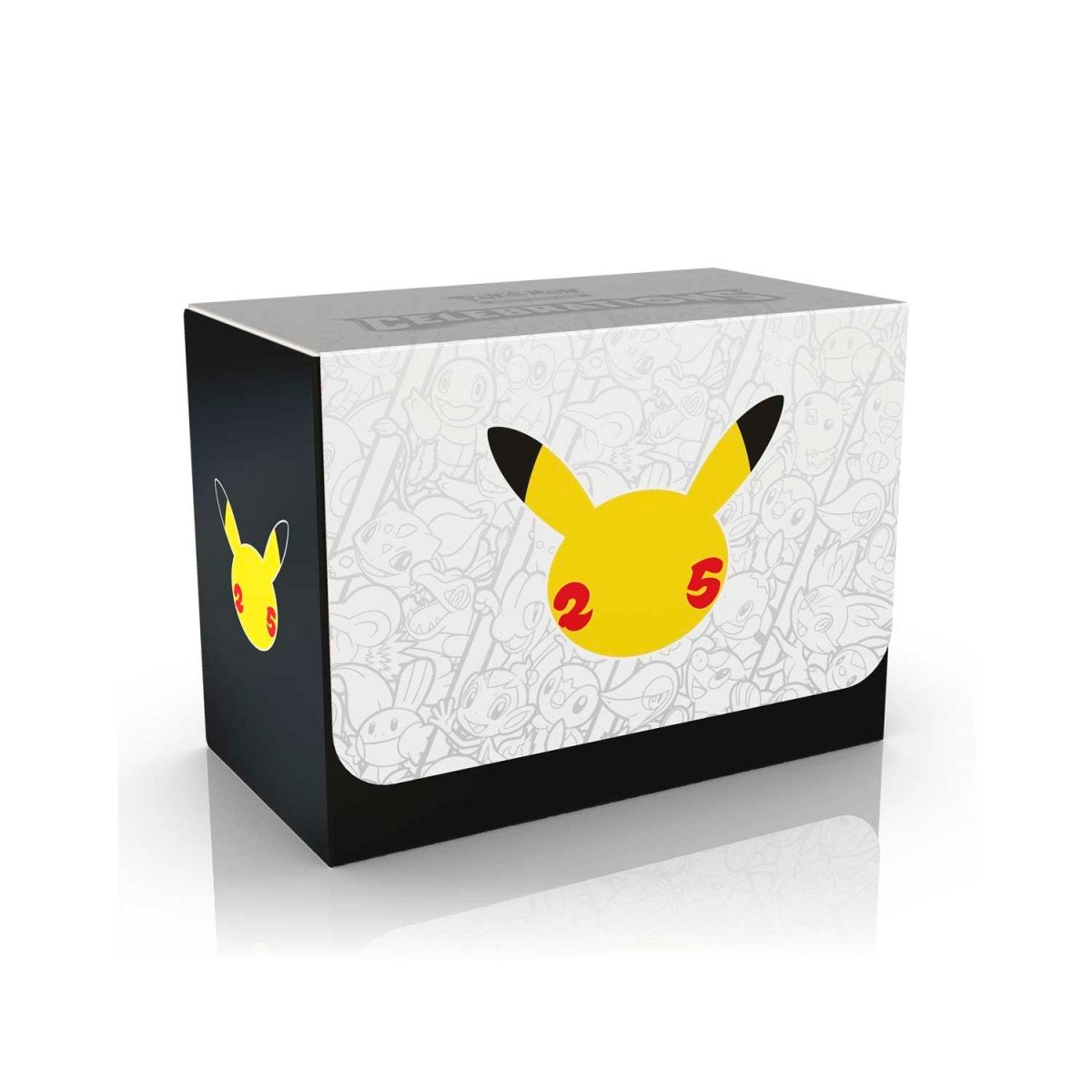 Pokémon-themed box with Pikachu design on a white background