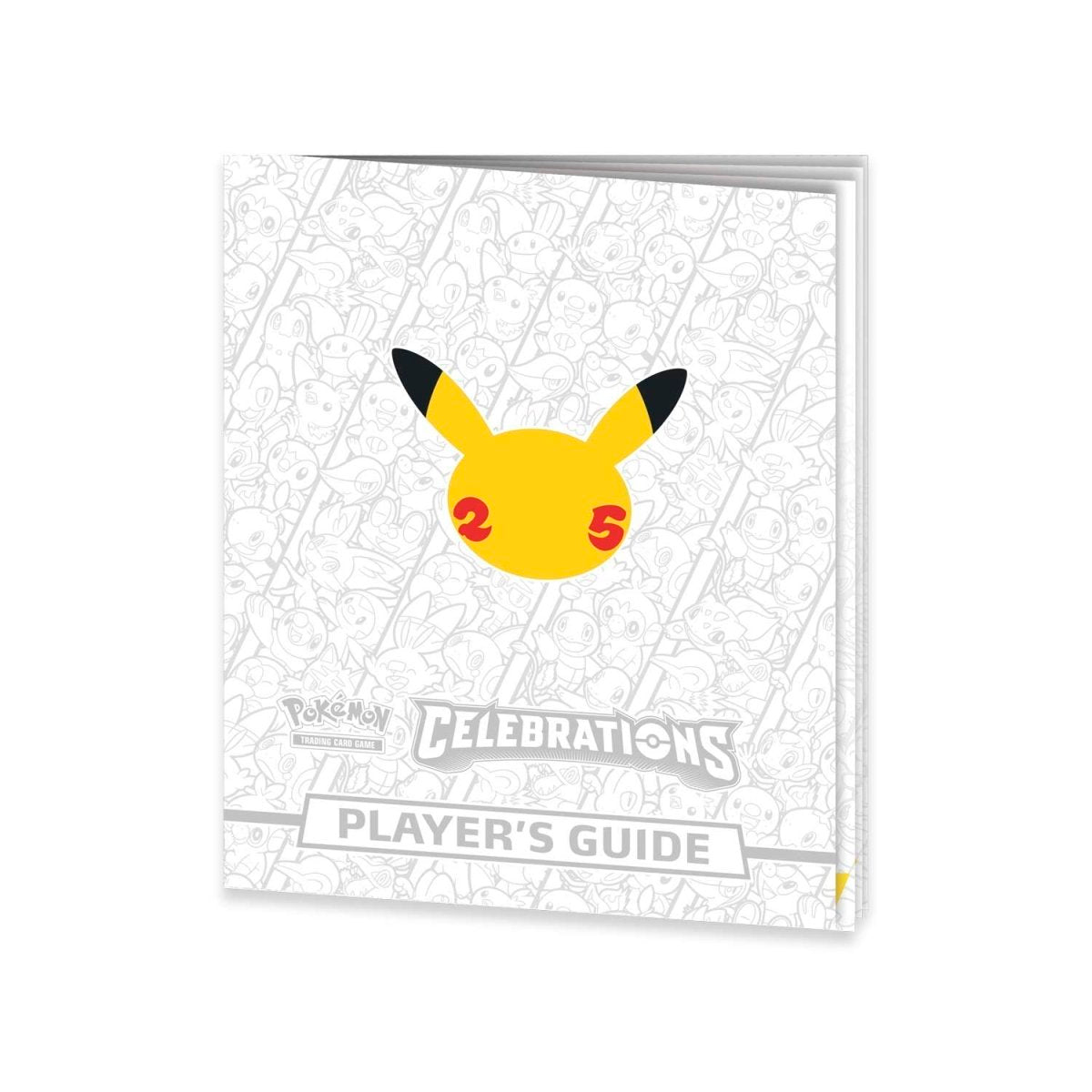 Pokémon Celebrations Player's Guide with Pikachu logo on a white background