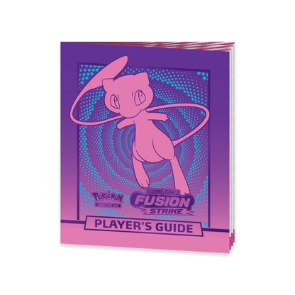Pokémon Mewtwo-themed player's guidebook on a white background