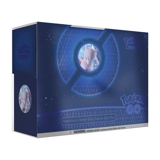 Pokémon Center Elite Trainer Box Plus packaging with Pokémon logo and character illustration on a white background