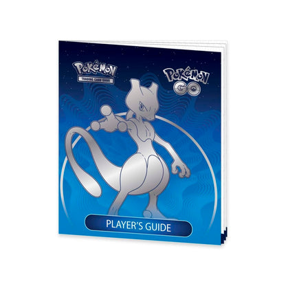 Pokémon Trading Card Game player's guide with Mewtwo illustration on a blue background