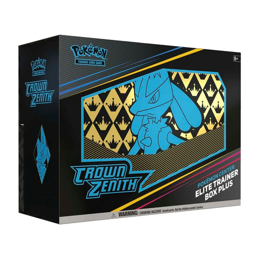 Pokémon Crown Zenith Elite Trainer Box Plus packaging on a white background