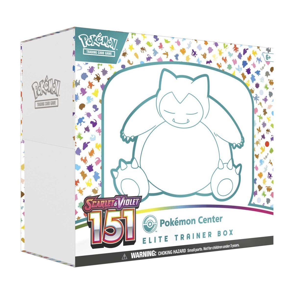 Pokémon Elite Trainer Box packaging with colorful Pokémon graphics on a white background